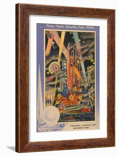 Fireworks, New York World's Fair, 1939-null-Framed Premium Giclee Print