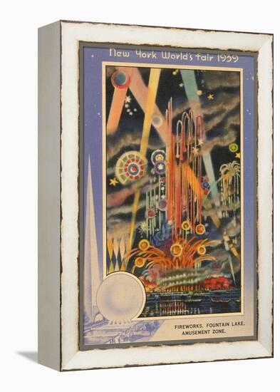 Fireworks, New York World's Fair, 1939-null-Framed Stretched Canvas