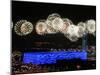Fireworks over Water Cube, 2008 Summer Olympics, Beijing, China-null-Mounted Photographic Print