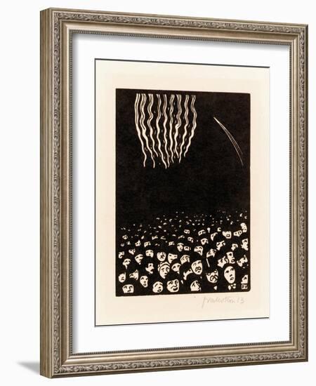 Fireworks (Scene from the April 1900 World's Fair in Paris), 1901-Félix Vallotton-Framed Giclee Print