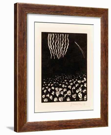 Fireworks (Scene from the April 1900 World's Fair in Paris), 1901-Félix Vallotton-Framed Giclee Print