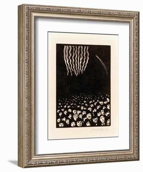 Fireworks (Scene from the April 1900 World's Fair in Paris), 1901-Félix Vallotton-Framed Giclee Print