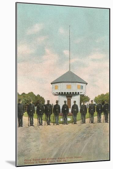 Firing Squad, Block House, Erie, Pennsylvania-null-Mounted Art Print