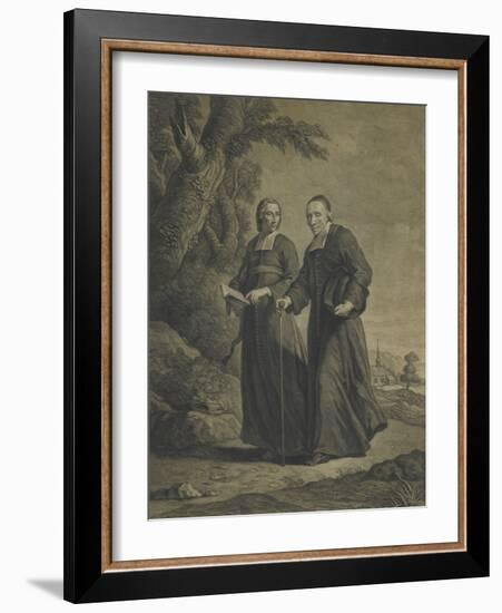 Firmin-Louis de Tournus et le diacre François de Pâris-null-Framed Giclee Print