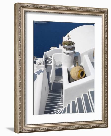 Firostefani, Santorini, Cyclades, Greek Islands, Greece, Europe-Papadopoulos Sakis-Framed Photographic Print