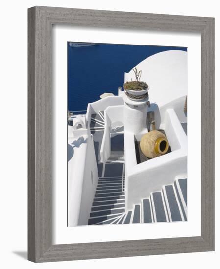 Firostefani, Santorini, Cyclades, Greek Islands, Greece, Europe-Papadopoulos Sakis-Framed Photographic Print