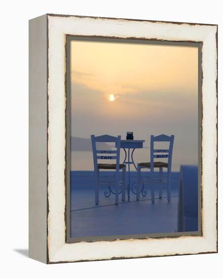 Firostefani, Santorini, Cyclades Islands, Greek Islands, Greece, Europe-Hans Peter Merten-Framed Premier Image Canvas