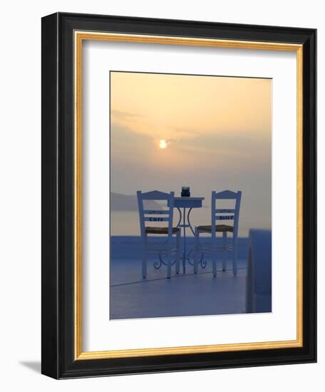 Firostefani, Santorini, Cyclades Islands, Greek Islands, Greece, Europe-Hans Peter Merten-Framed Photographic Print