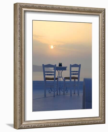 Firostefani, Santorini, Cyclades Islands, Greek Islands, Greece, Europe-Hans Peter Merten-Framed Photographic Print