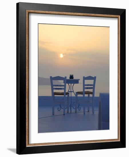 Firostefani, Santorini, Cyclades Islands, Greek Islands, Greece, Europe-Hans Peter Merten-Framed Photographic Print