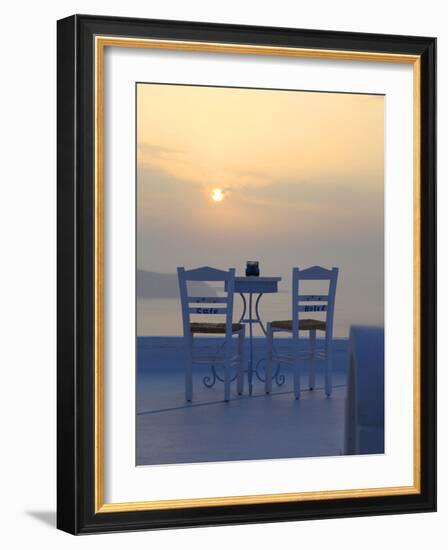 Firostefani, Santorini, Cyclades Islands, Greek Islands, Greece, Europe-Hans Peter Merten-Framed Photographic Print