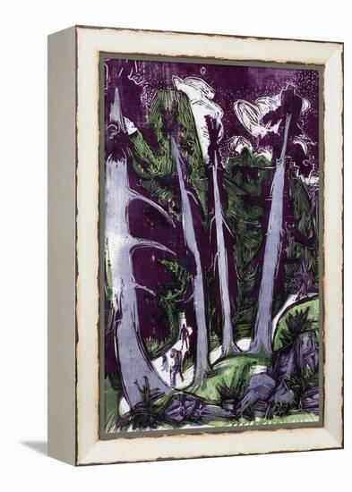 Firs, 1919-Ernst Ludwig Kirchner-Framed Premier Image Canvas