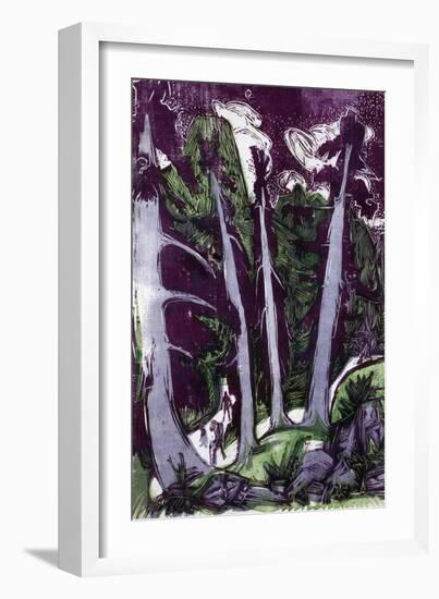 Firs, 1919-Ernst Ludwig Kirchner-Framed Giclee Print