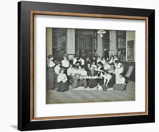 First Aid Class for Women, Montem Street Evening Institute, London, 1913-null-Framed Photographic Print