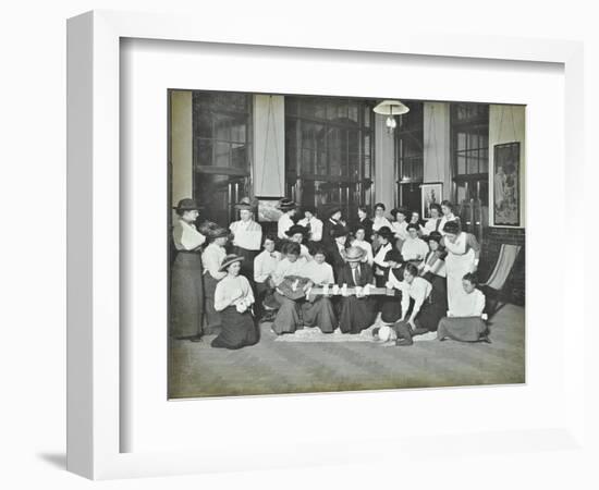 First Aid Class for Women, Montem Street Evening Institute, London, 1913-null-Framed Photographic Print