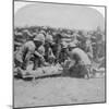 First Aid to a Wounded Fusilier, Honey Nest Kloof Battle, Boer War, South Africa, February 1900-Underwood & Underwood-Mounted Giclee Print