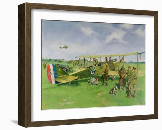 First Air Mail, 1978 (Oil on Canvas)-Terence Cuneo-Framed Giclee Print