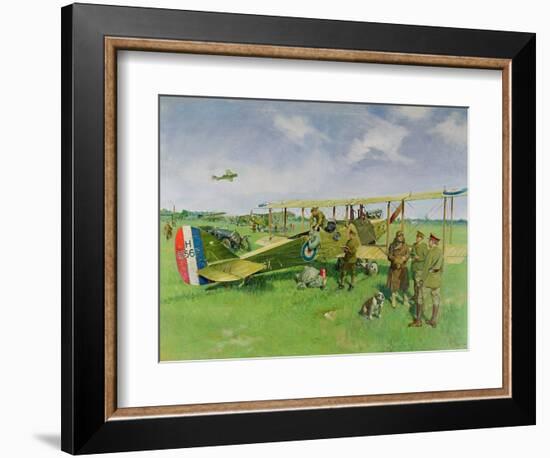 First Air Mail, 1978 (Oil on Canvas)-Terence Cuneo-Framed Giclee Print