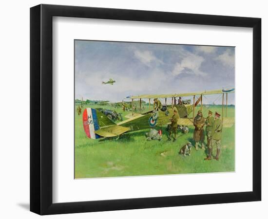 First Air Mail, 1978 (Oil on Canvas)-Terence Cuneo-Framed Giclee Print