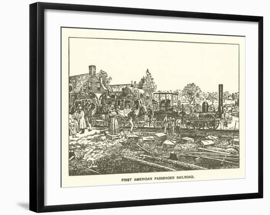 First American Passenger Railroad-null-Framed Giclee Print