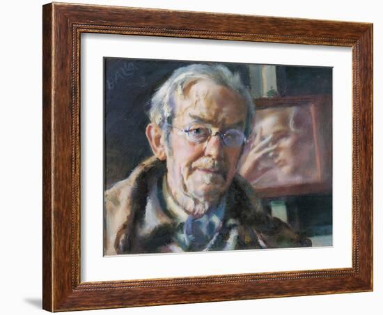 First and Last Thoughts (Self Portrait)-Giacomo Balla-Framed Giclee Print