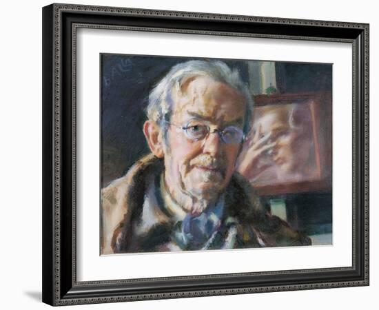 First and Last Thoughts (Self Portrait)-Giacomo Balla-Framed Giclee Print