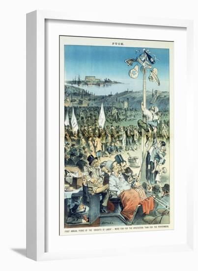 First Annual Picnic of the Knights of Labor - More Fun for the Spectators Than for the Performers-Joseph Keppler-Framed Giclee Print