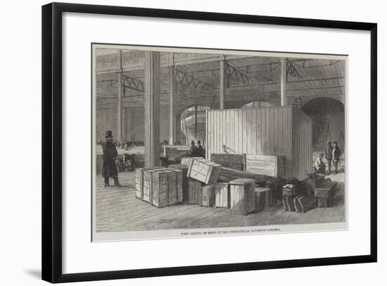 First Arrival of Goods at the International Exhibition Building-null-Framed Giclee Print