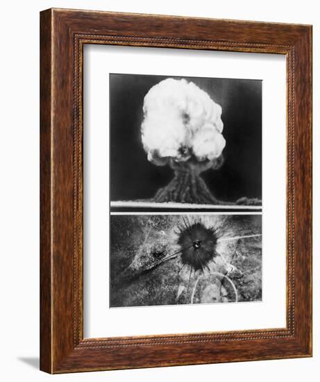 First Atomic Bomb, 1945-null-Framed Giclee Print