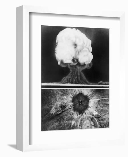 First Atomic Bomb, 1945-null-Framed Giclee Print