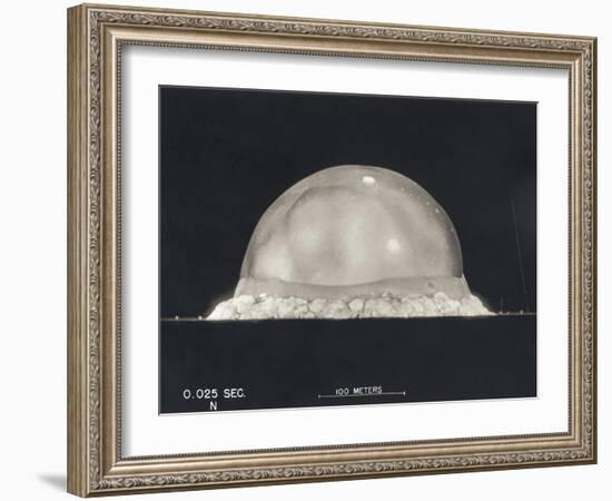 First Atomic Explosion on July 16-null-Framed Photo