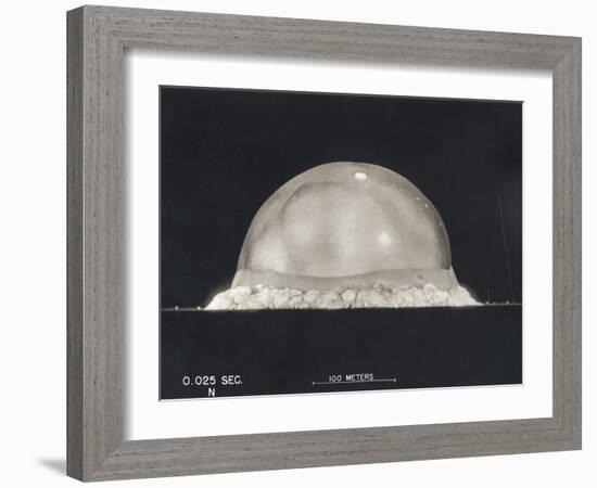 First Atomic Explosion on July 16-null-Framed Photo