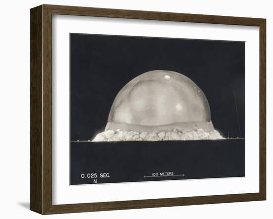 First Atomic Explosion on July 16-null-Framed Photo