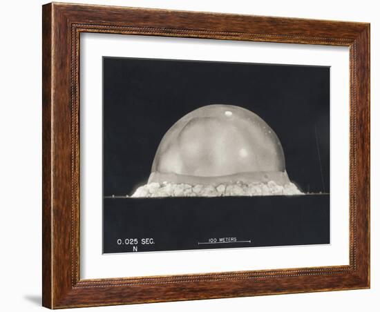 First Atomic Explosion on July 16-null-Framed Photo