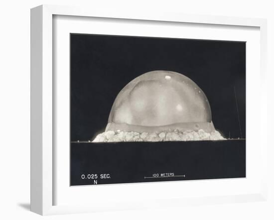 First Atomic Explosion on July 16-null-Framed Photo