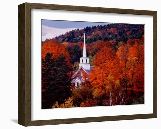 First Baptist Church of South Londonderry, Vermont, USA-Charles Sleicher-Framed Photographic Print