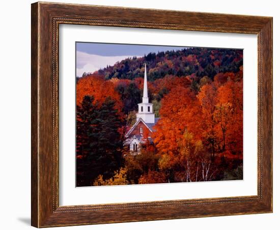 First Baptist Church of South Londonderry, Vermont, USA-Charles Sleicher-Framed Photographic Print