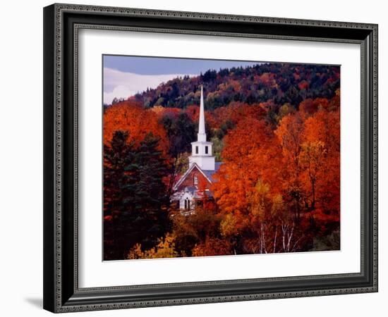 First Baptist Church of South Londonderry, Vermont, USA-Charles Sleicher-Framed Photographic Print