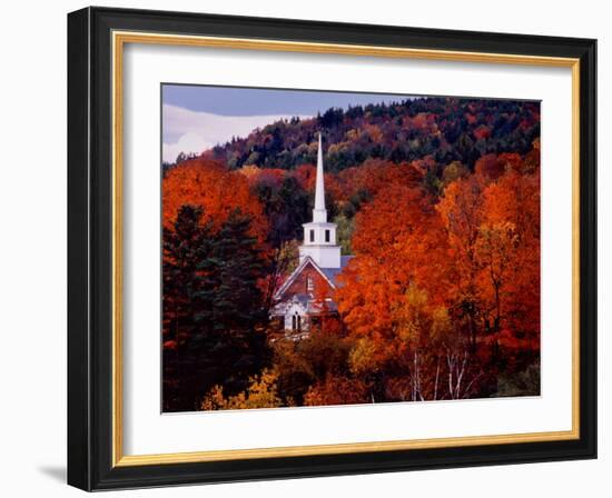 First Baptist Church of South Londonderry, Vermont, USA-Charles Sleicher-Framed Photographic Print