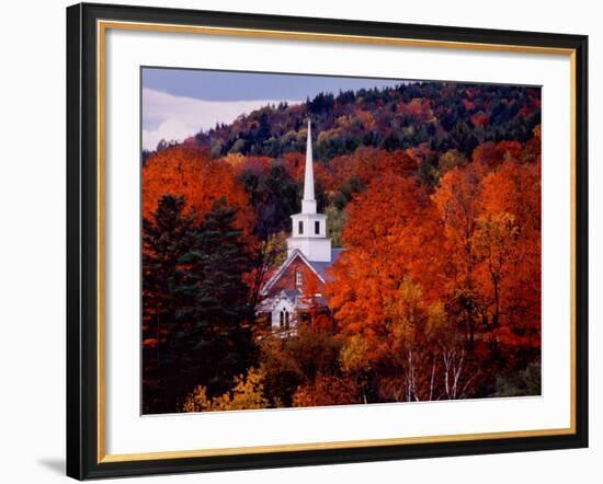 First Baptist Church of South Londonderry, Vermont, USA-Charles Sleicher-Framed Photographic Print