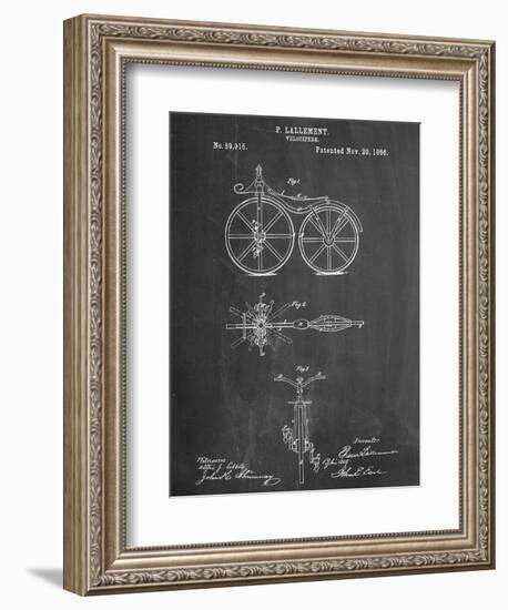 First Bicycle Patent-null-Framed Premium Giclee Print