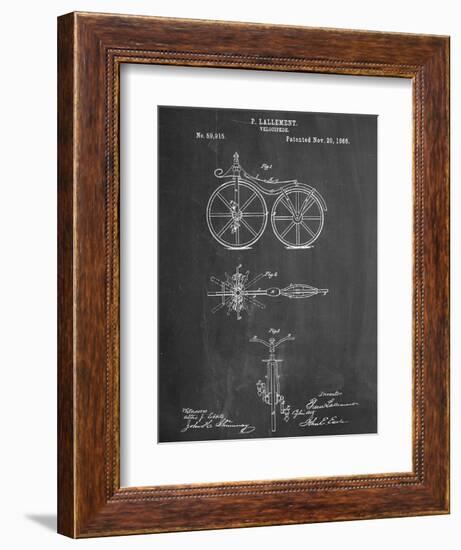 First Bicycle Patent-null-Framed Premium Giclee Print