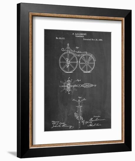 First Bicycle Patent-null-Framed Premium Giclee Print