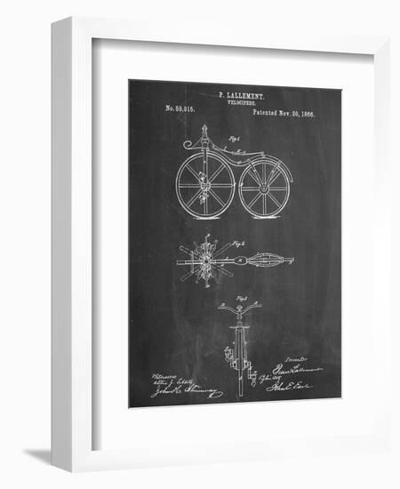 First Bicycle Patent-null-Framed Premium Giclee Print