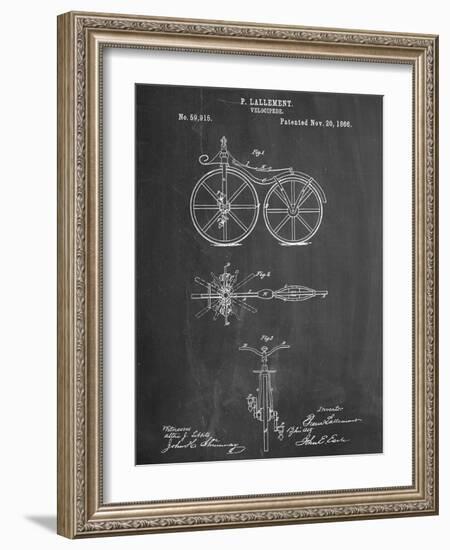 First Bicycle Patent-null-Framed Art Print