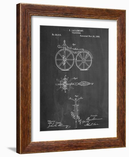 First Bicycle Patent-null-Framed Art Print