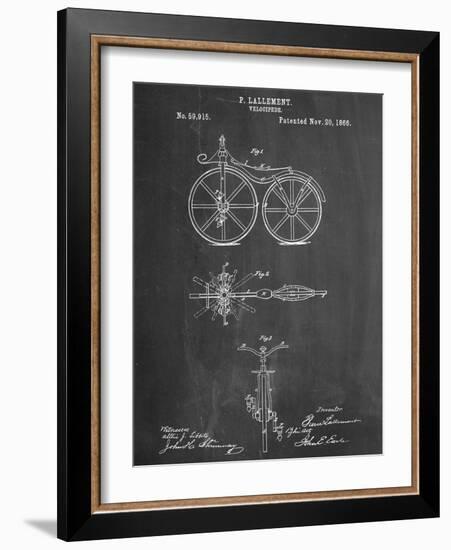 First Bicycle Patent-null-Framed Art Print