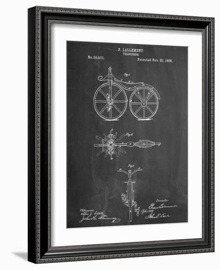 First Bicycle Patent-null-Framed Art Print