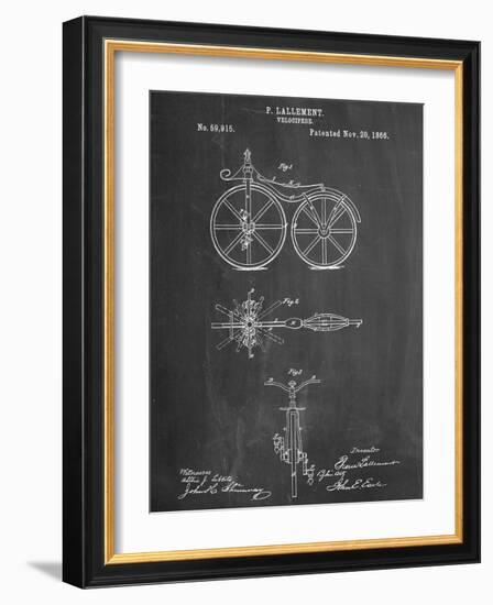 First Bicycle Patent-null-Framed Art Print