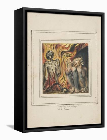 First Book of Urizen Pl. 10-William Blake-Framed Premier Image Canvas